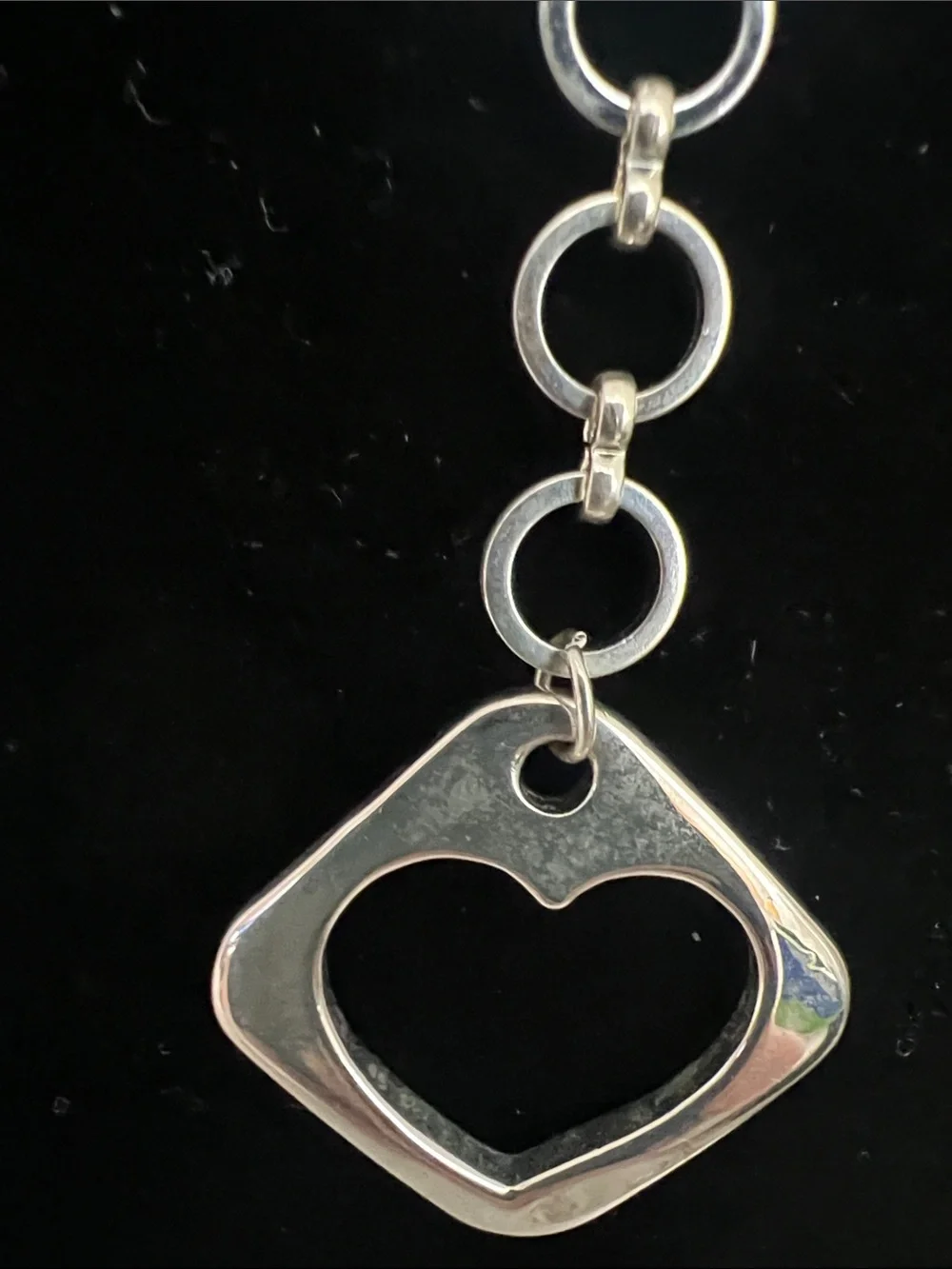 Vintage shiny silver